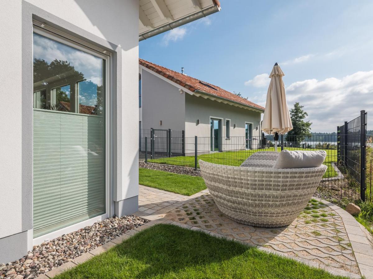 Feriendomizil im Luftkurort - Ferienhaus-Sauna-See-Hund Krakow am See Exterior foto